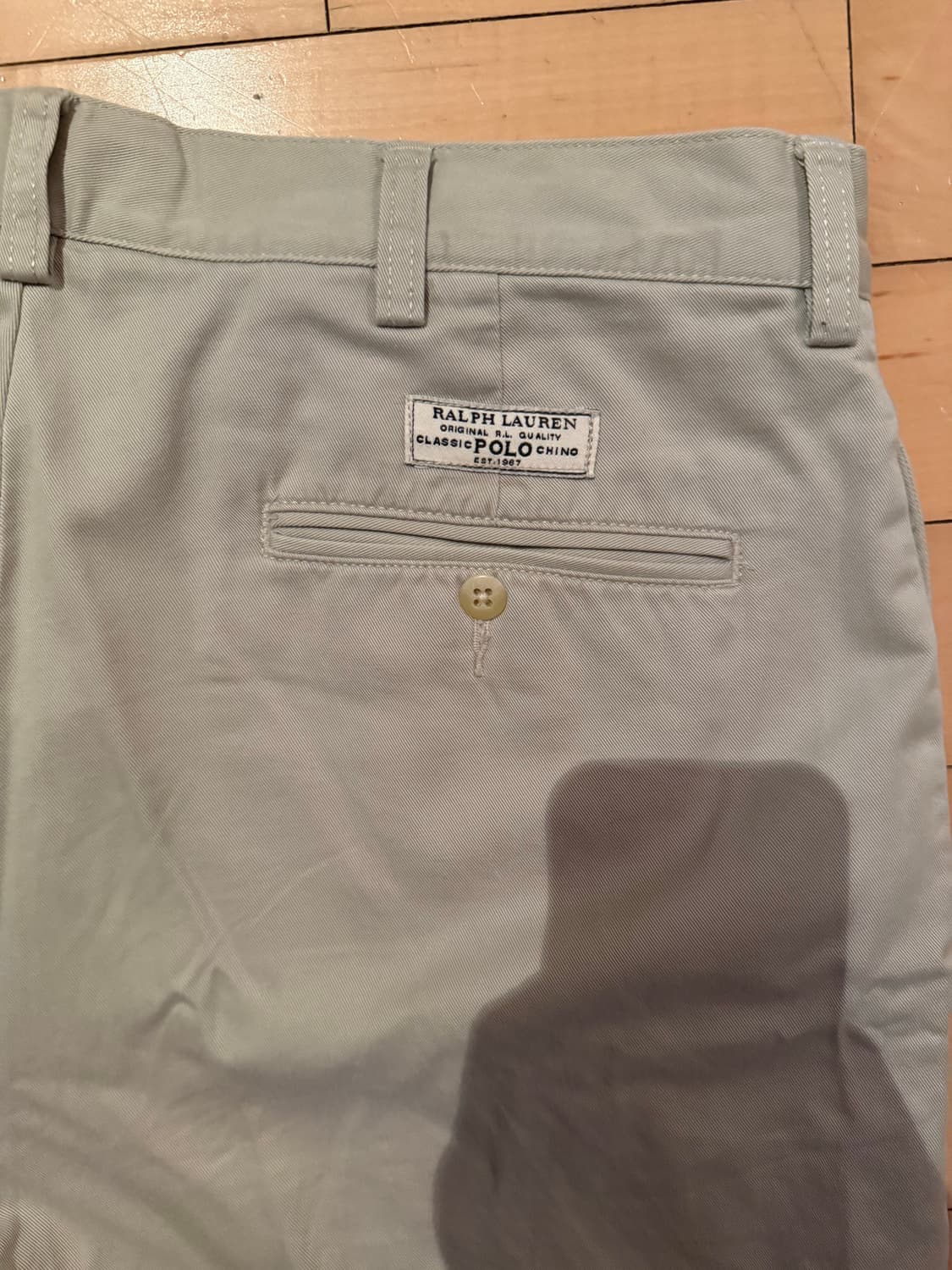 빈티지 폴로 베이지 투턱 반바지 타일러 쇼츠 상품이미지2