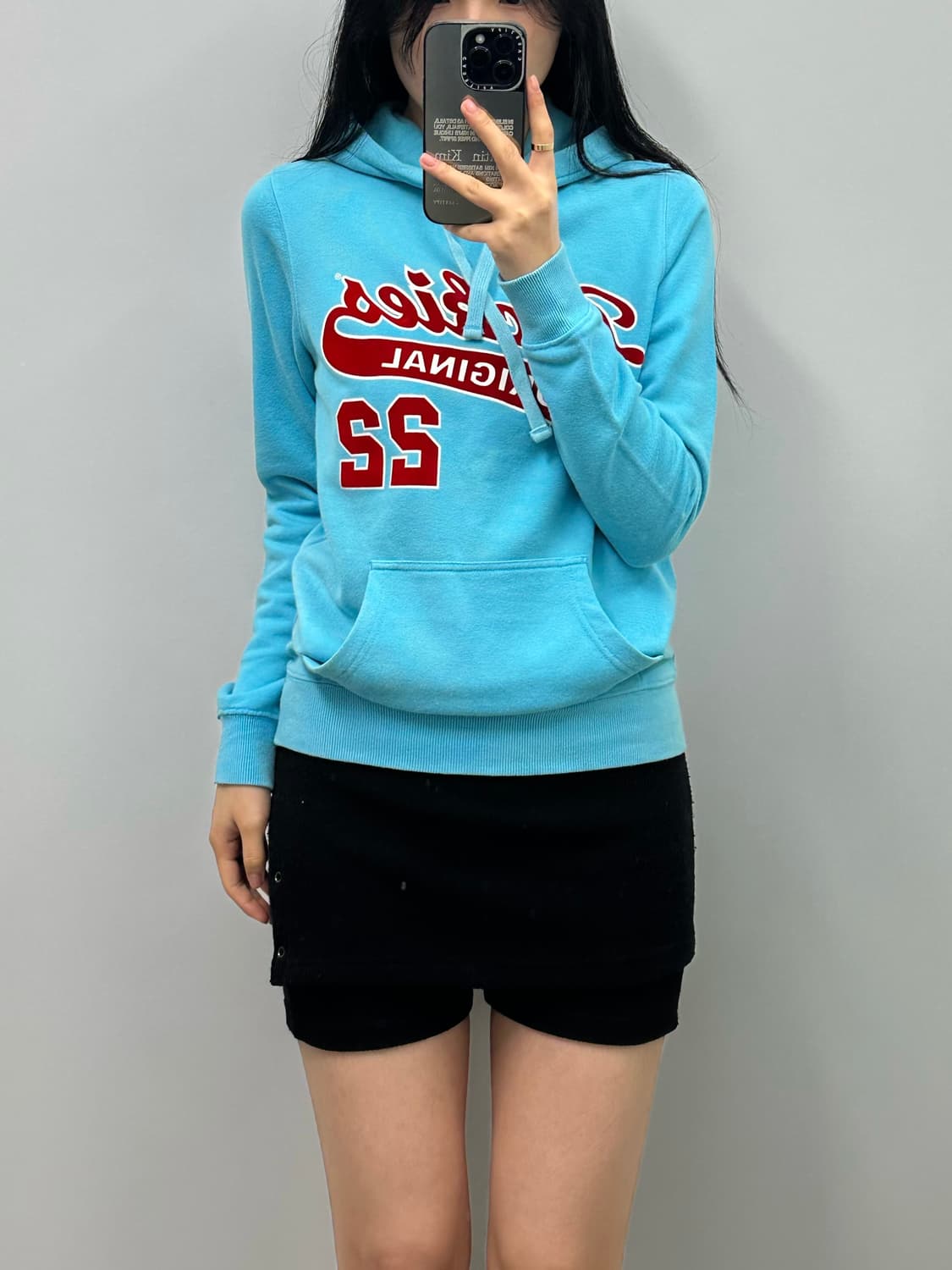 디키즈 y2k 와투케 스카이블루 후드티 상품이미지1