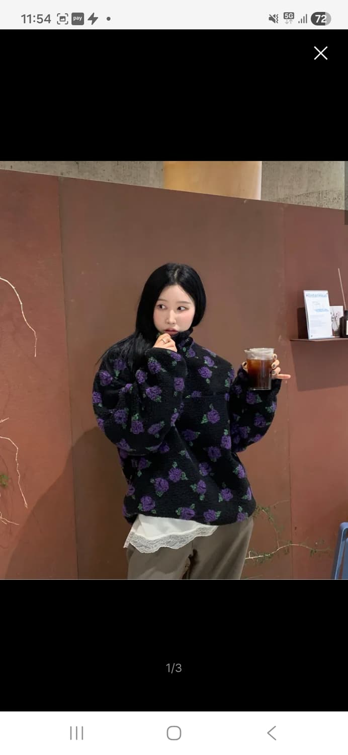 (마지막특가) 스트라이프마가린 플리스 하프집업 상품이미지7