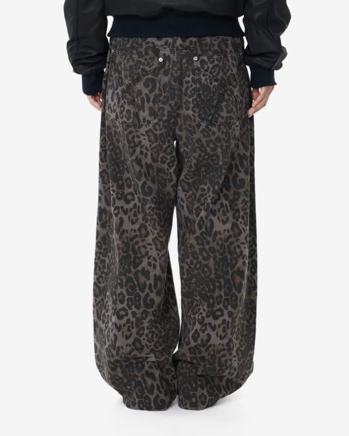 아캄 레오파드 와이드 팬츠 상품이미지2