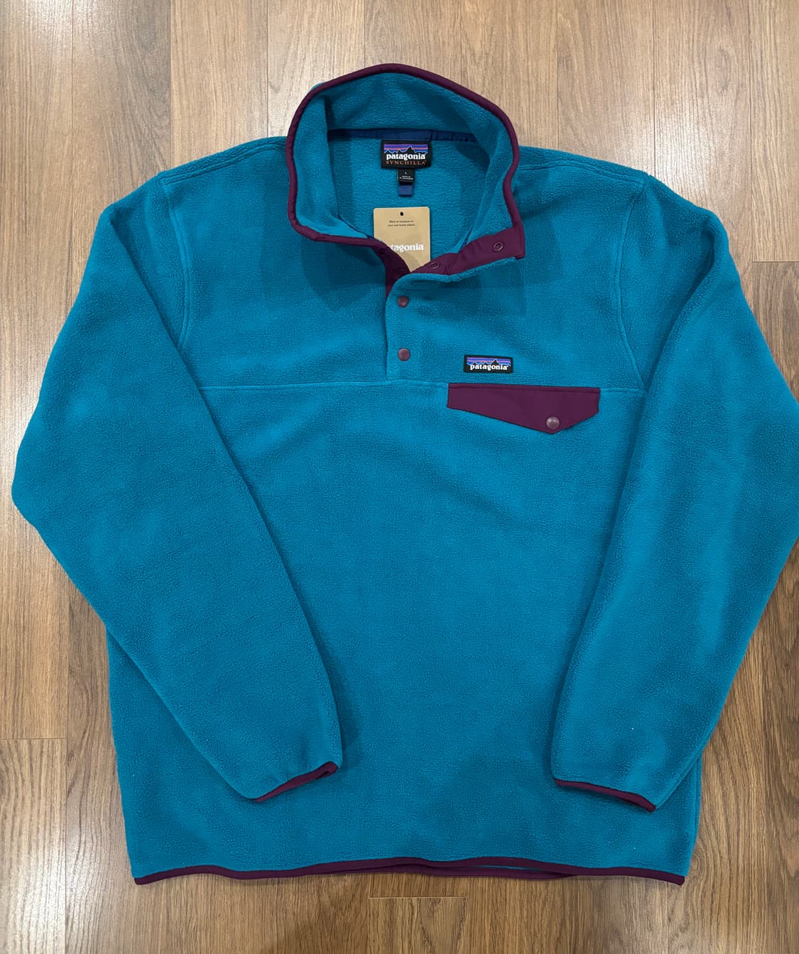 파타고니아 신칠라 라이트웨이트 비레이블루 L사이즈 판매합니다. 상품이미지4