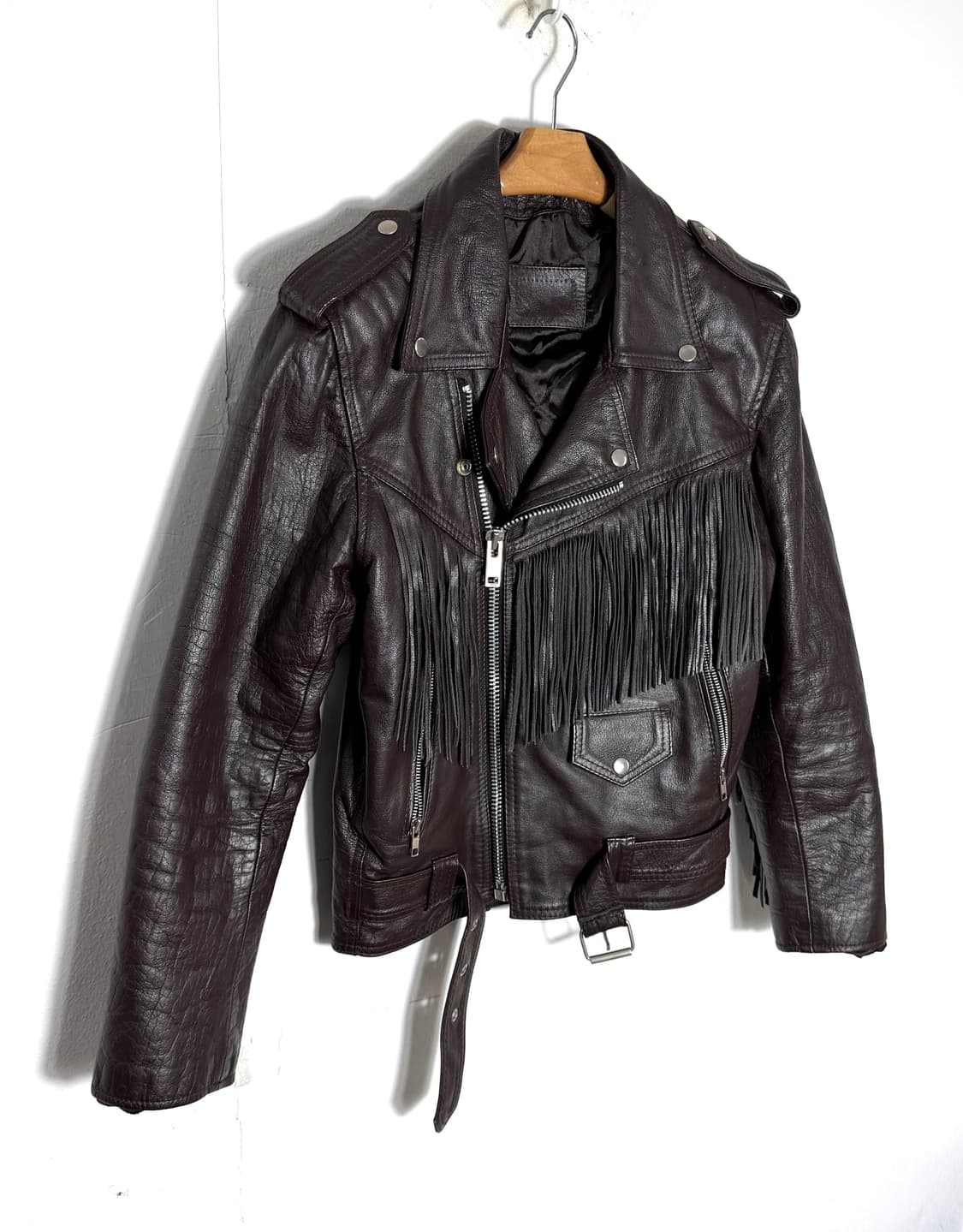 프린지 프린지레더자켓 프린지자켓 가죽자켓 레더자켓 빈티지가죽자켓 상품이미지1