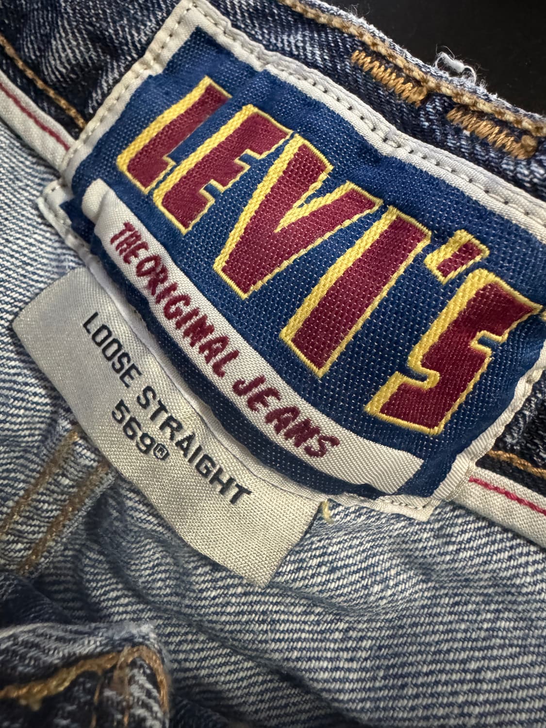 리바이스 569 로우 스트레이트 핏 빈티지 워싱 데님팬츠 상품이미지2