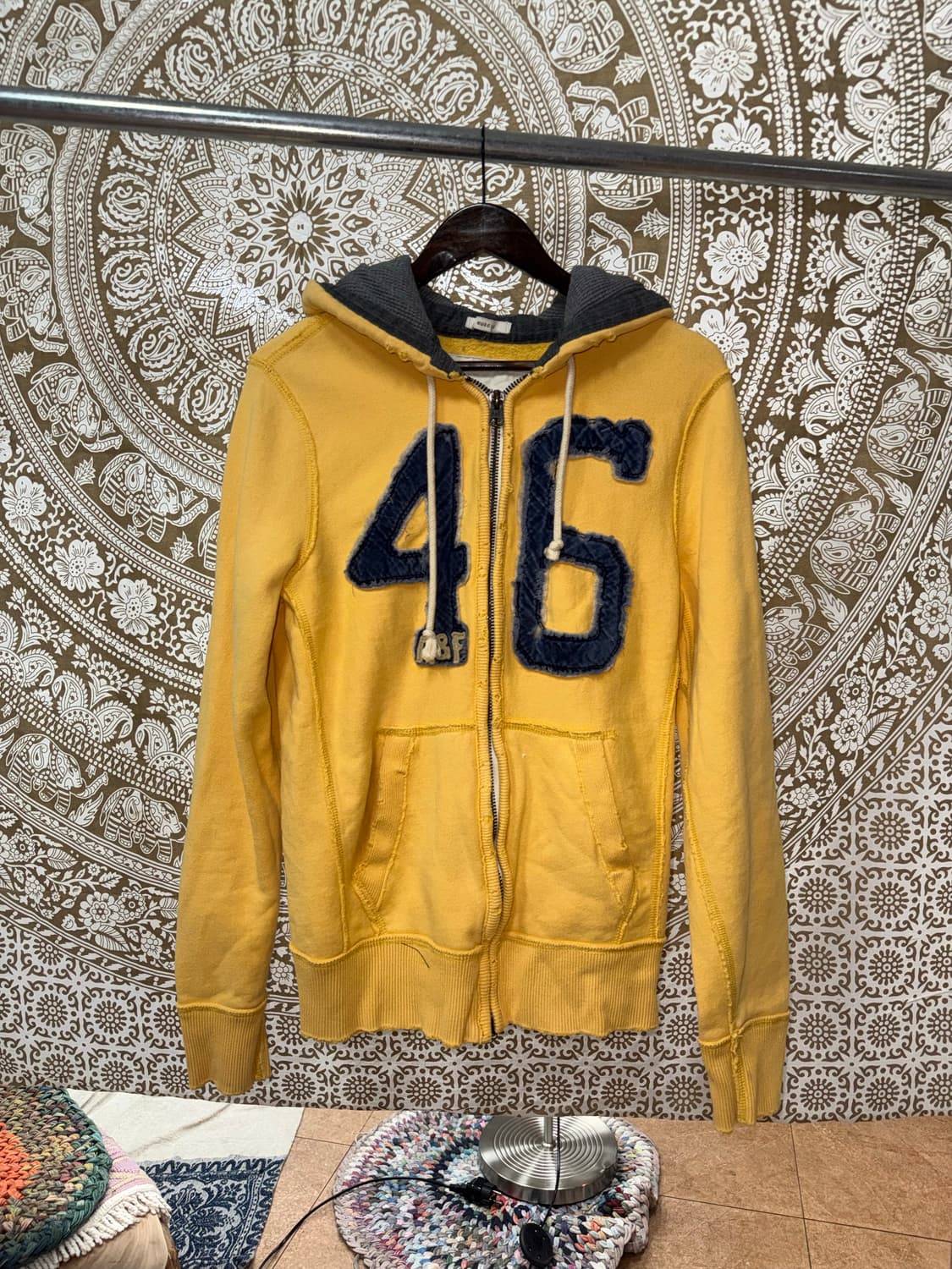 아베크롬비 머슬핏 47패치 기모 후드집업  상품이미지2