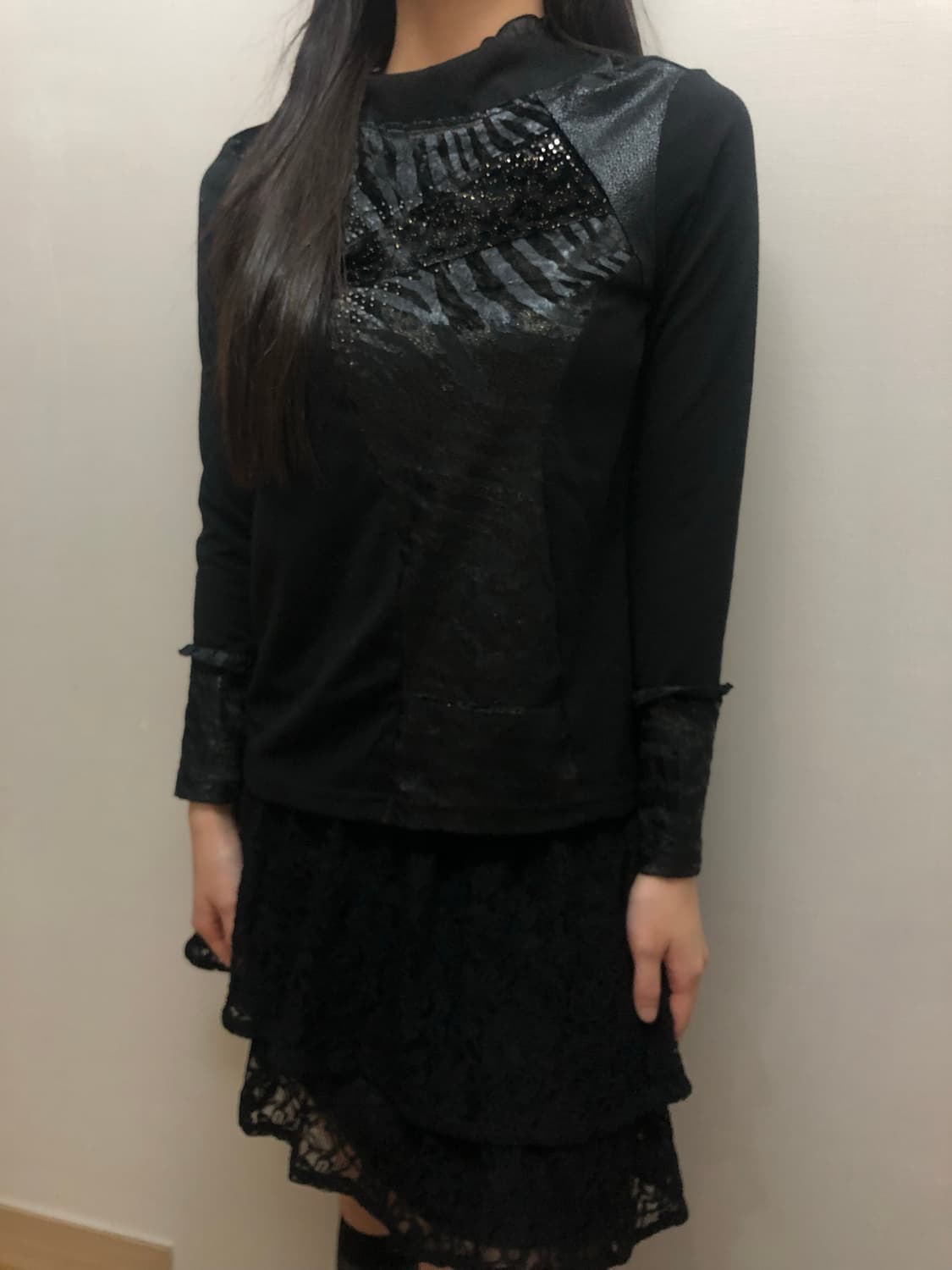 빈티지 블랙 오리엔탈 탑 상품이미지7