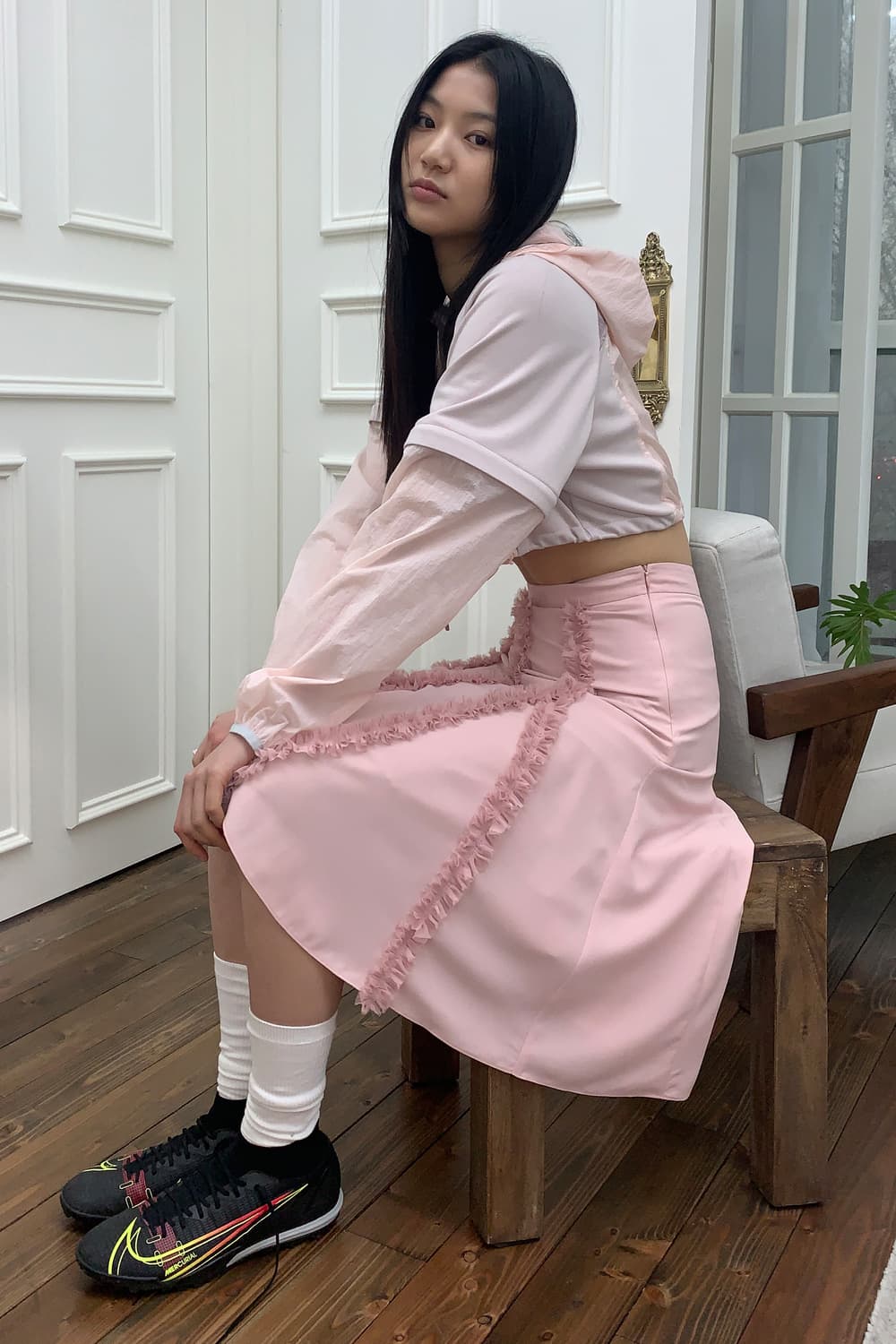 시눈 Frill Midi Skirt 상품이미지4
