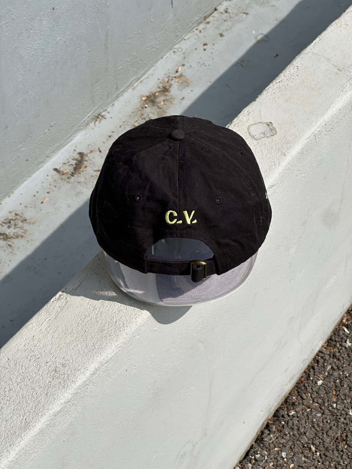 [F] colletive voice 로고 빈티지 블랙 볼캡 모자 상품이미지4