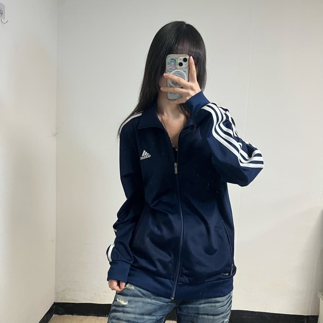 Adidas Navy Track Jacket 상품이미지1
