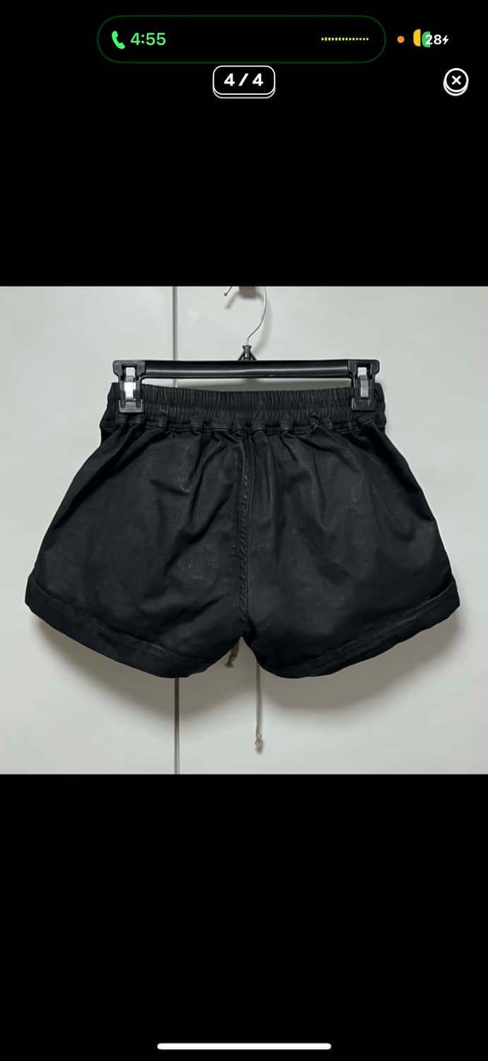 Rick owens 릭오웬스 fog shorts black wax xs 상품이미지3