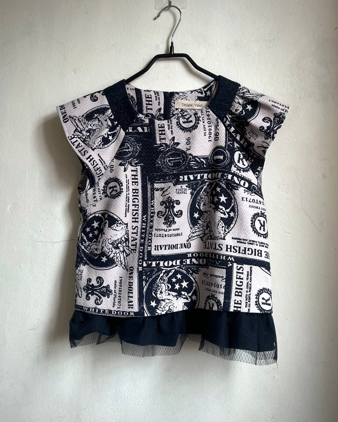 Titilate Valet by Japan Gothic Print Top 상품이미지4