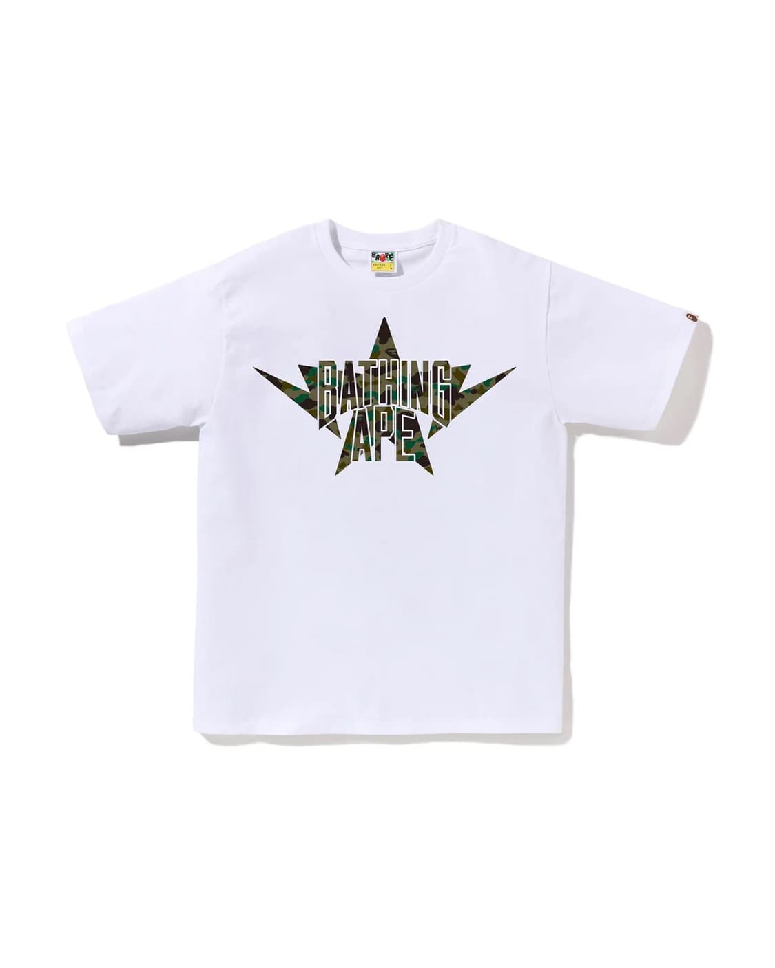 [S] 베이프 퍼스트 카모 트윈 스타 Nyc 티 화이트 상품이미지1