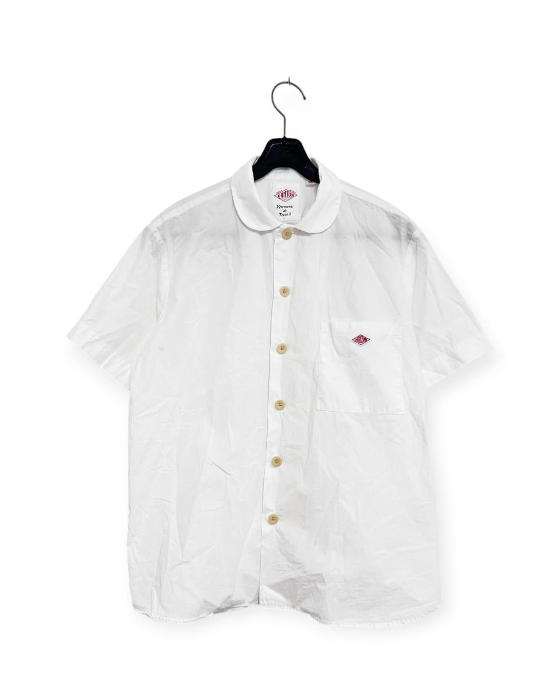 DANTON 단톤 화이트 반팔 셔츠 상품이미지1