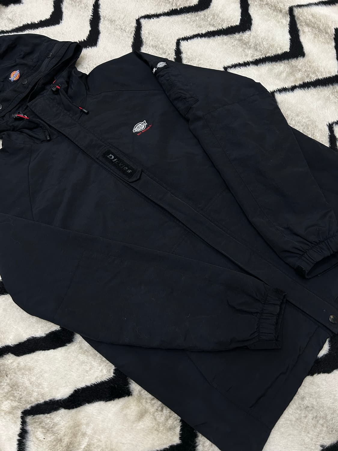 [L]디키즈 후드 바람막이/블랙 상품이미지2