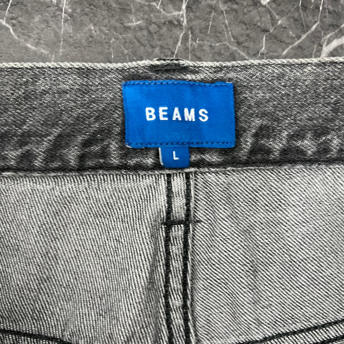 빔즈 워시드 데님 팬츠 그레이 상품이미지6