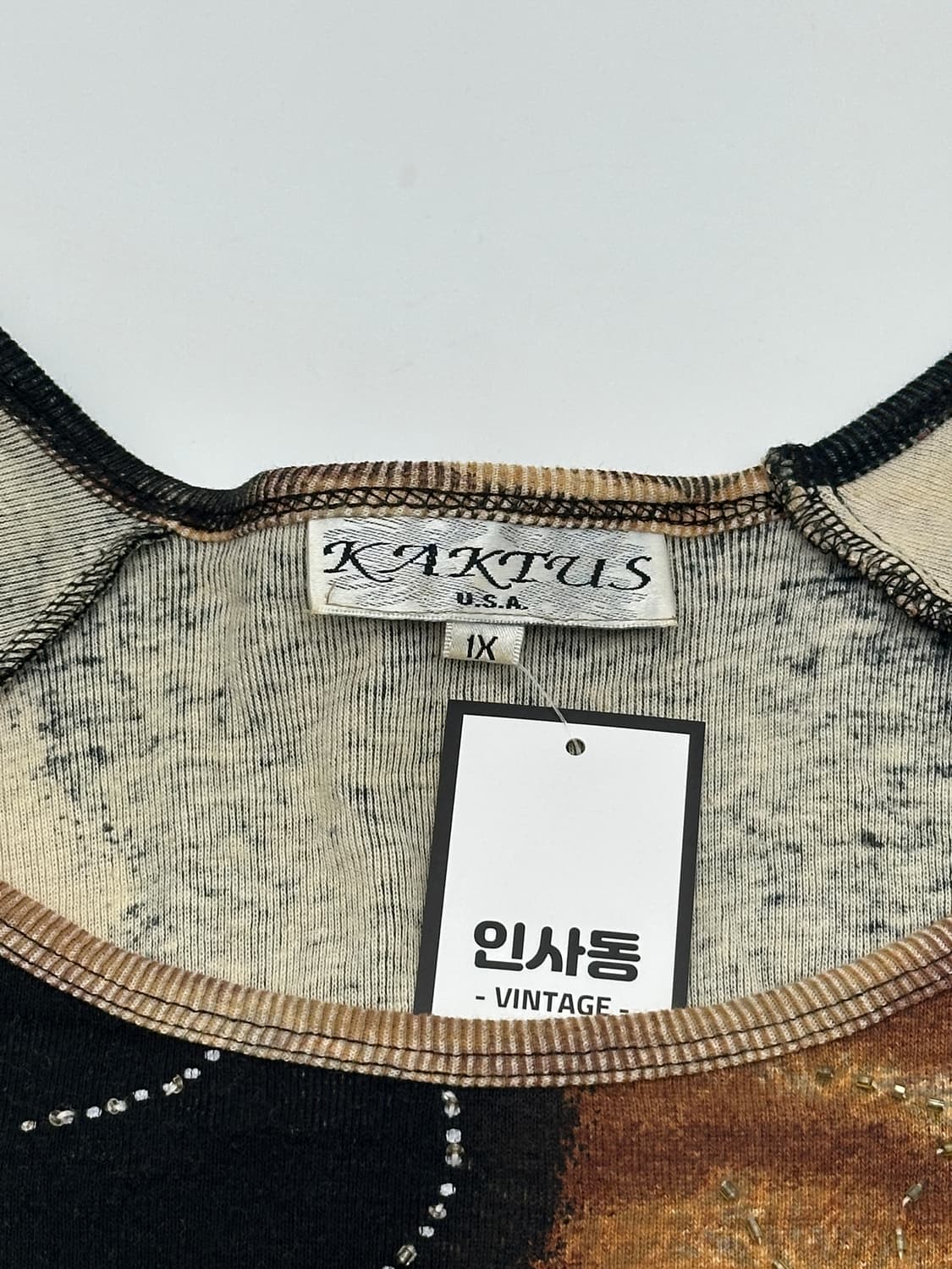 오리엔탈 웨스턴 태슬 큐빅 타이다이 슬리브 상품이미지7