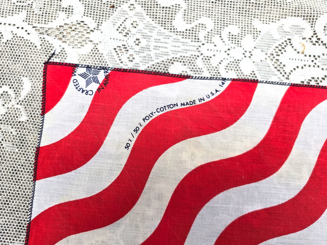 80s 성조기 반다나 (made in usa) 상품이미지4