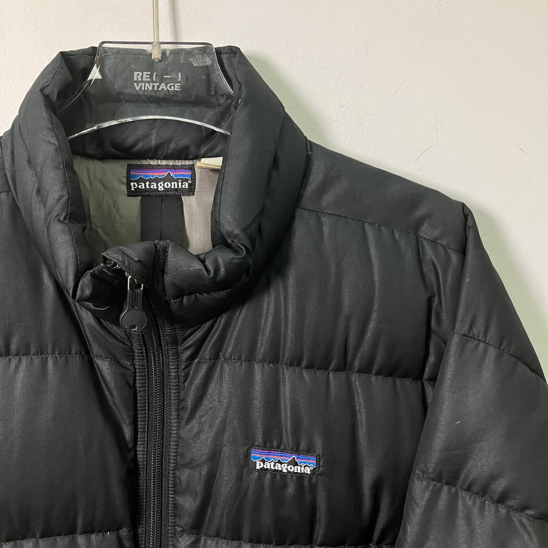 00's 파타고니아 블랙 패커블 구스 다운 패딩 L 상품이미지4