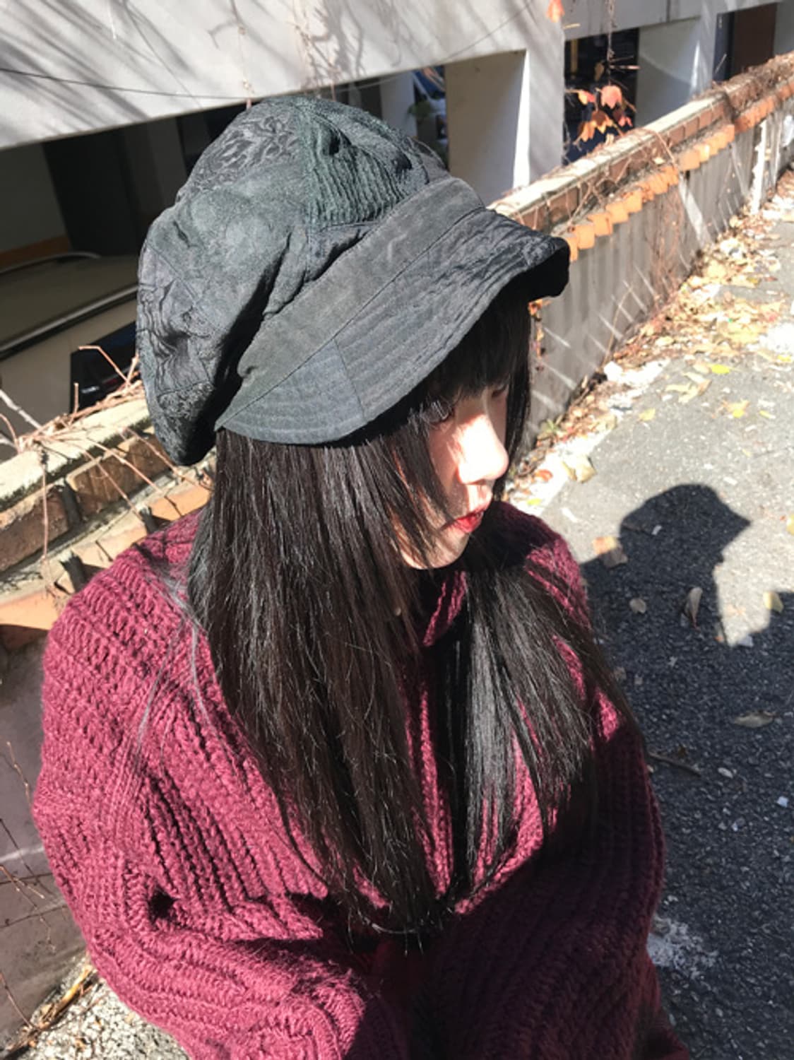 Turtle Neck Warm Loose Knit(Burgundy) 상품이미지4