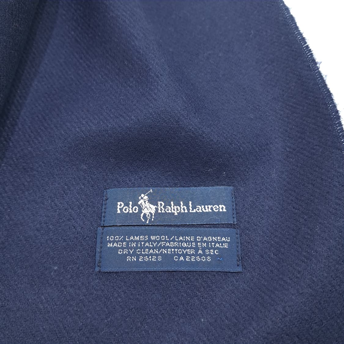MX261 폴로 랄프로렌 네이비 빅로고 램스울 목도리 머플러 상품이미지6