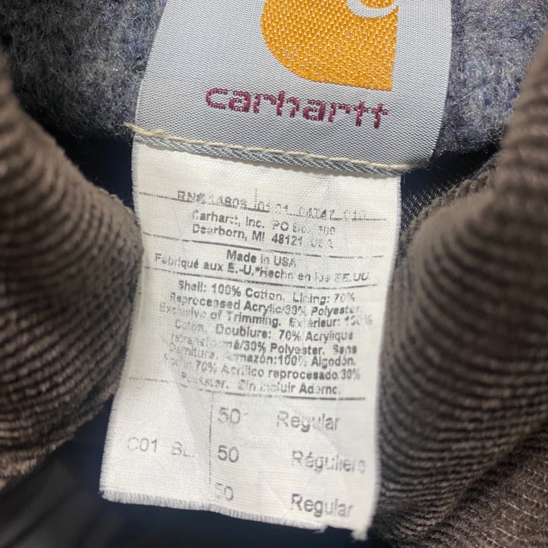 00s Carhartt Michigan Chore Coat C01 BLK 상품이미지9