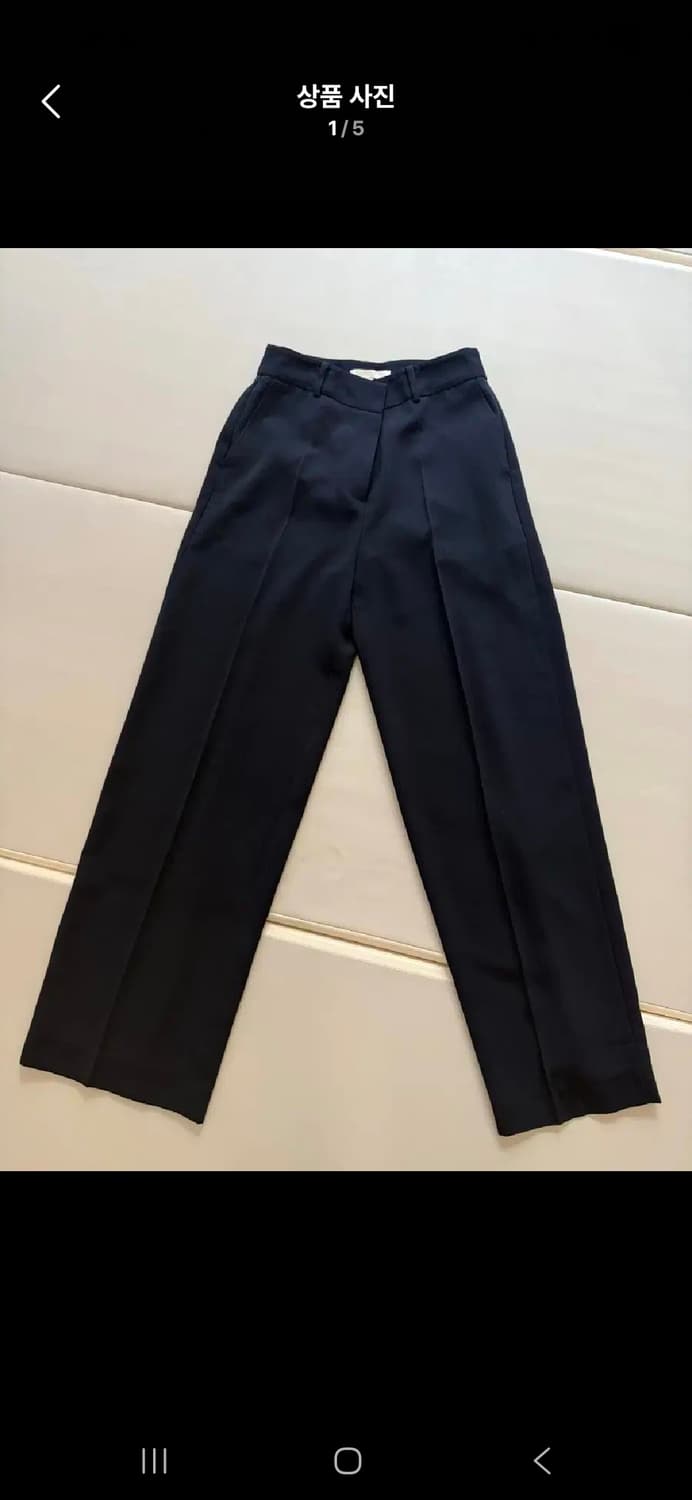 마쥬 여성 와이드 슬랙스 네이비 1사이즈 상품이미지1