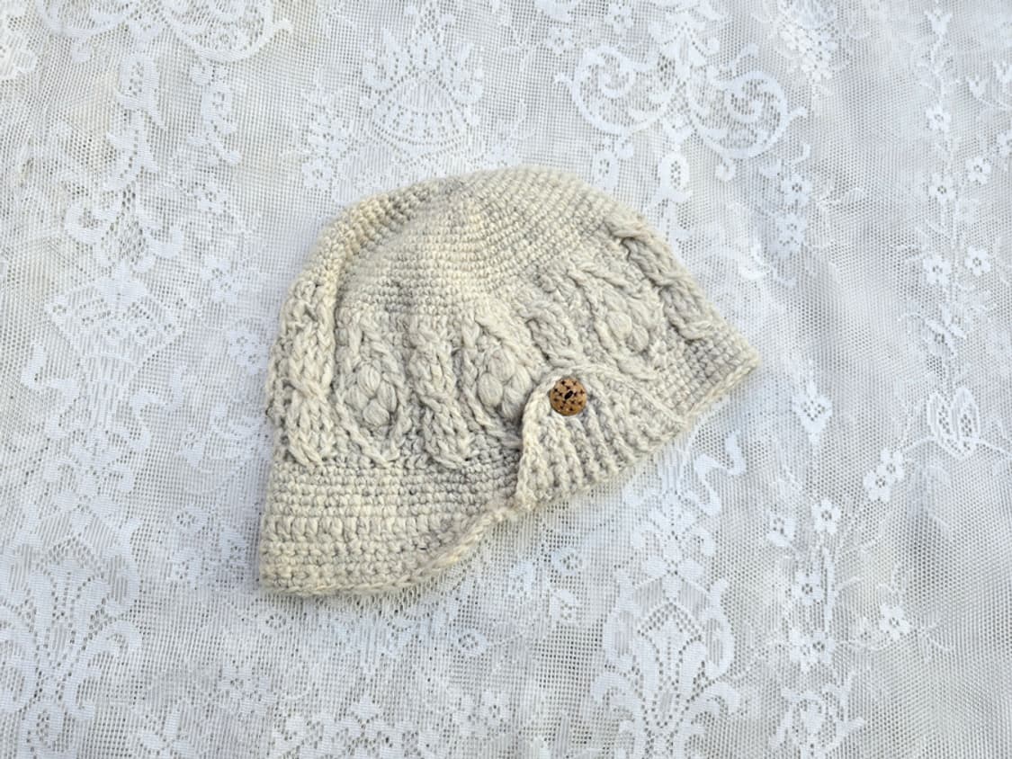 네추럴 케이블 털 모자 상품이미지1