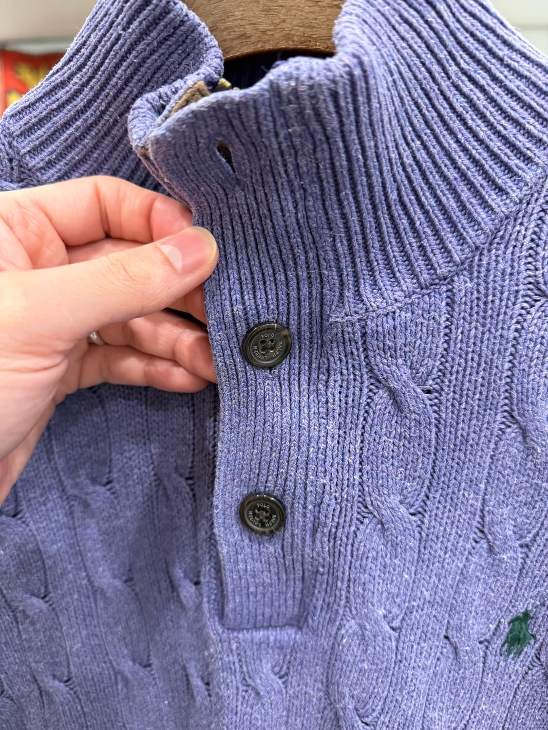 Polo ralph lauren 폴로 랄프로렌 하프넥 버튼 쿼터 니트 상품이미지4