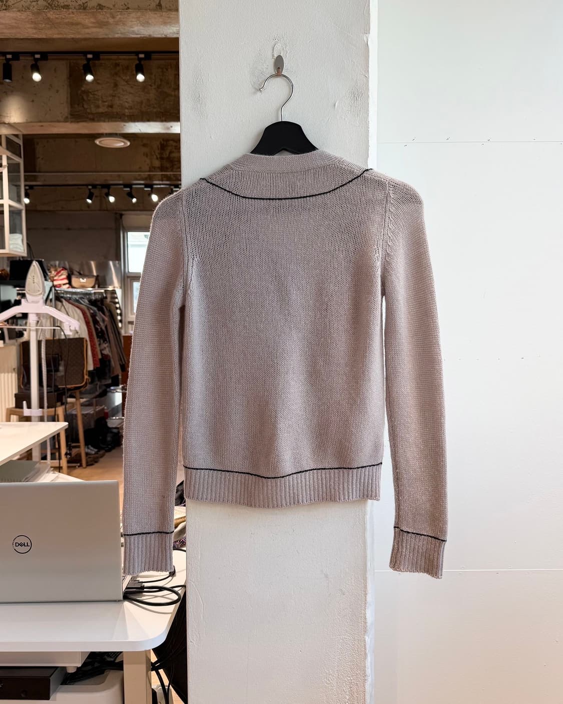 마르니 핑크 베이지 스티치 캐시미어 가디건  상품이미지7