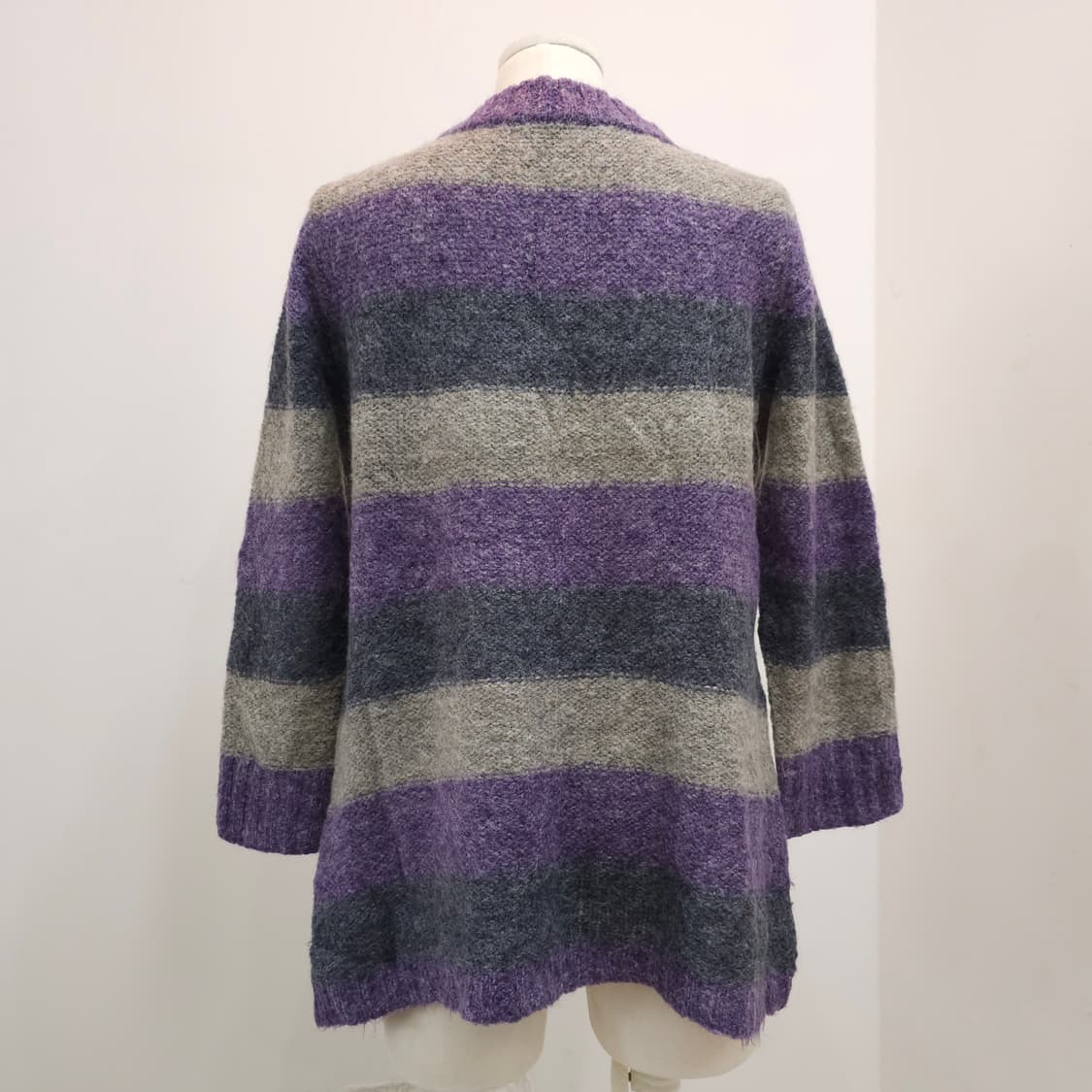 멀티 스트라이프 모헤어 혼방 롱 니트 상품이미지2