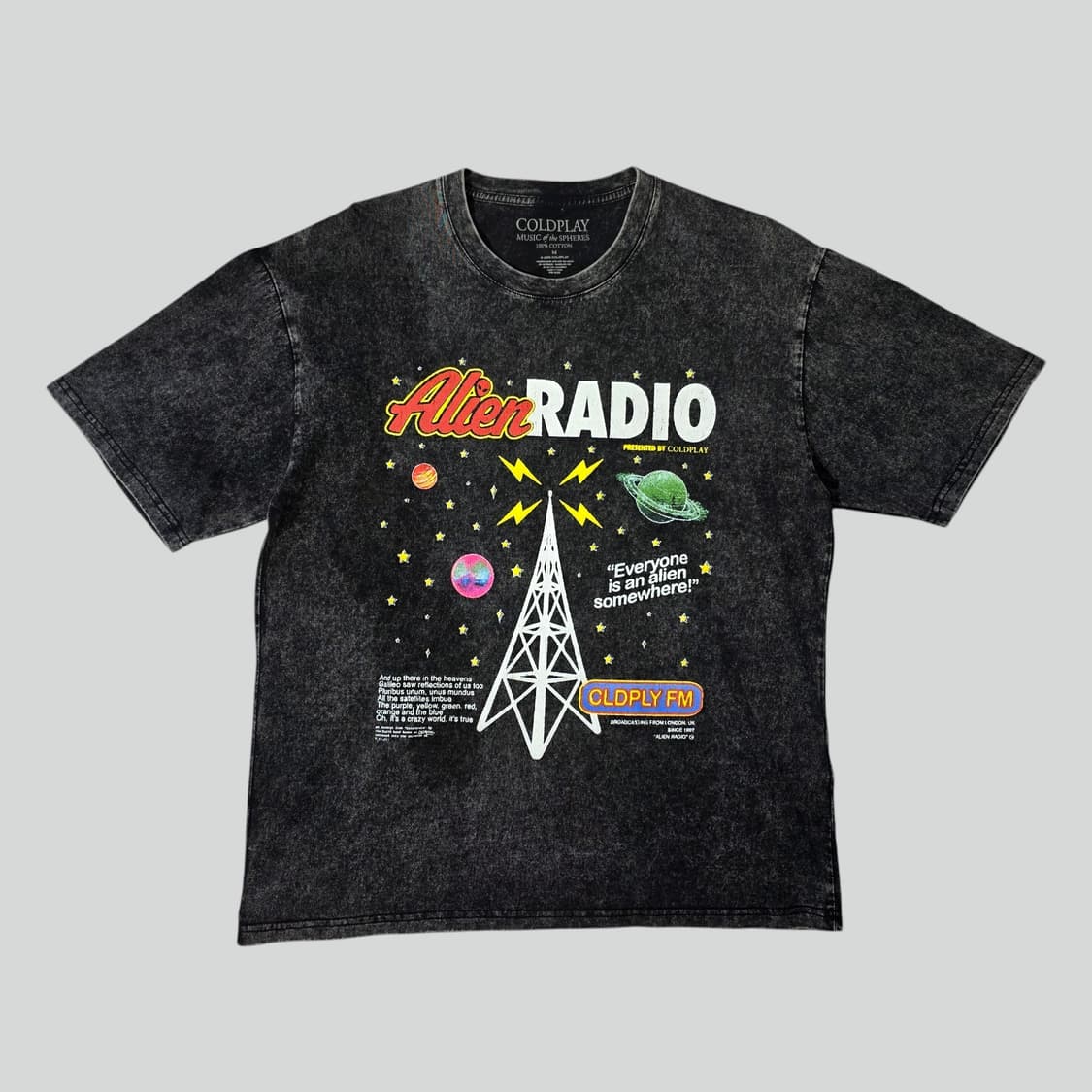 [M]콜드플레이 Alien Radio 티셔츠 상품이미지1