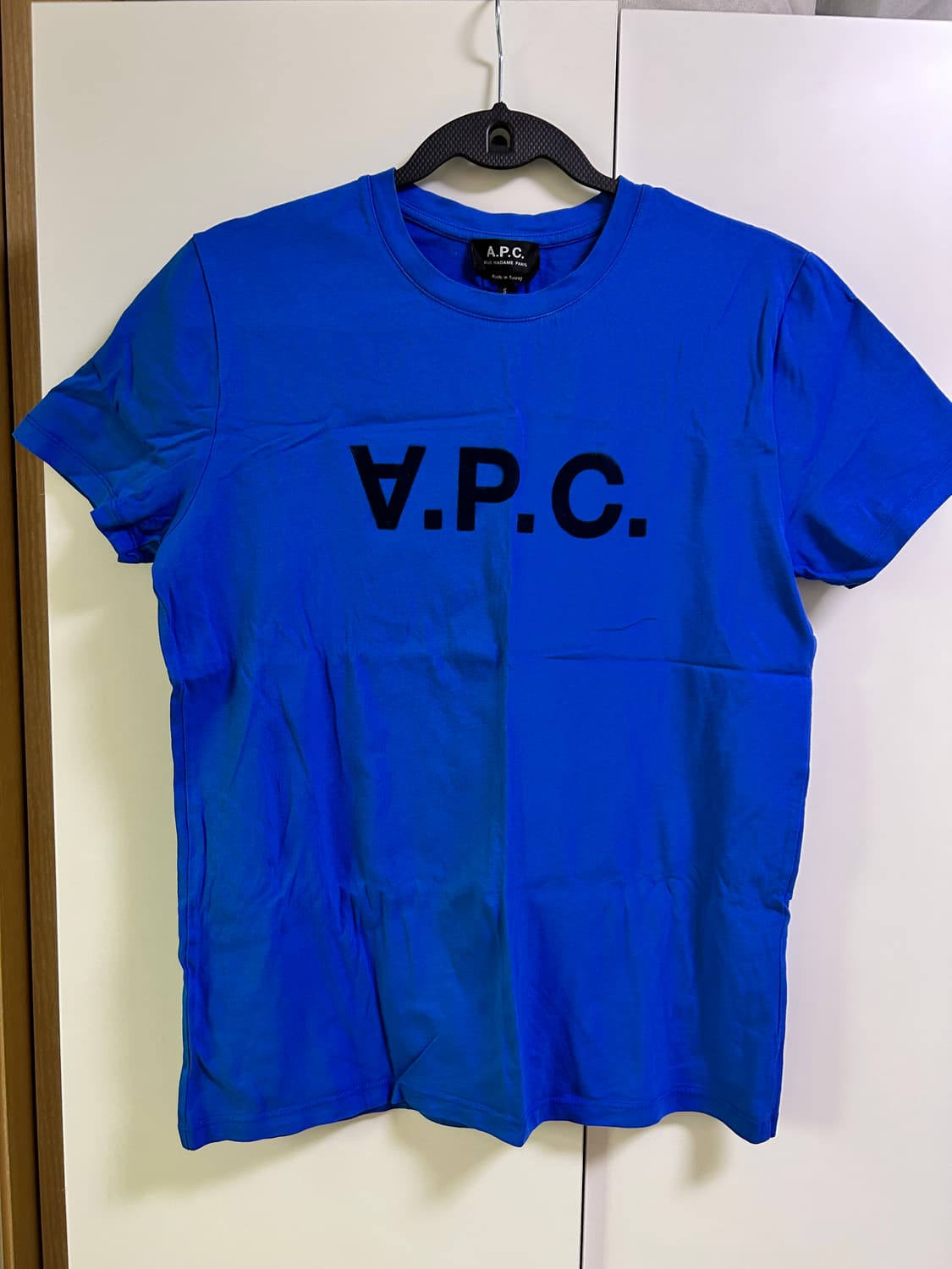 A.P.C 아페쎄 블루 로고 반팔 s 상품이미지1