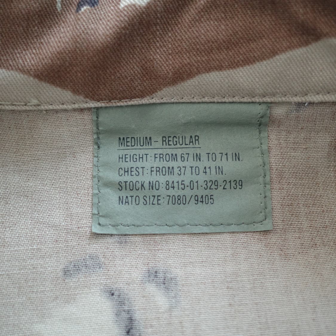 90s 미군 리프로 사막6색 초코칩 데저트 BDU 자켓 M-R 상품이미지5