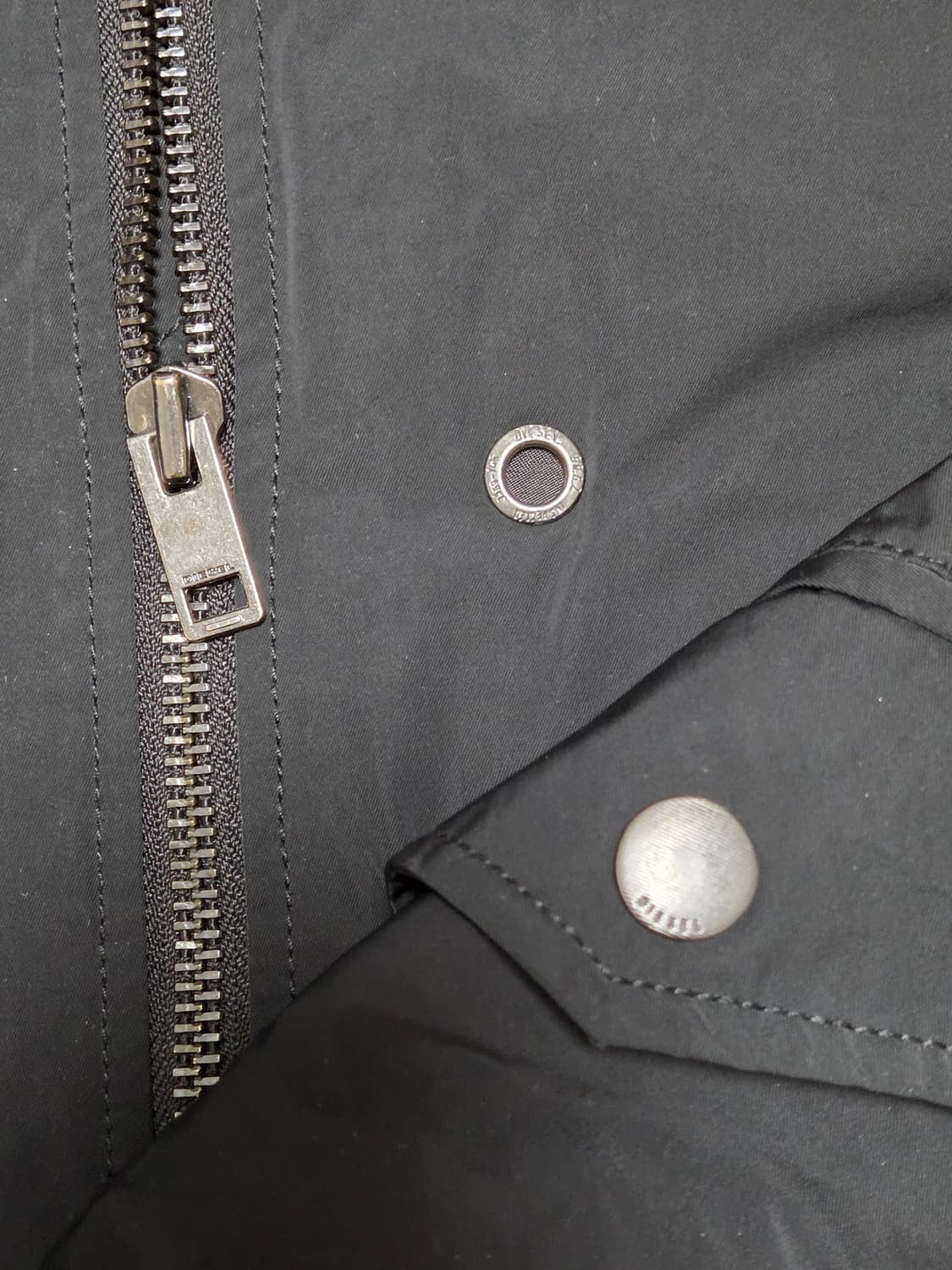 디젤 신술레이트 레더포켓 롱 항공자켓  상품이미지4