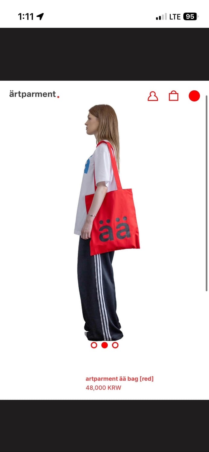 artparment ää bag [red] 상품이미지3