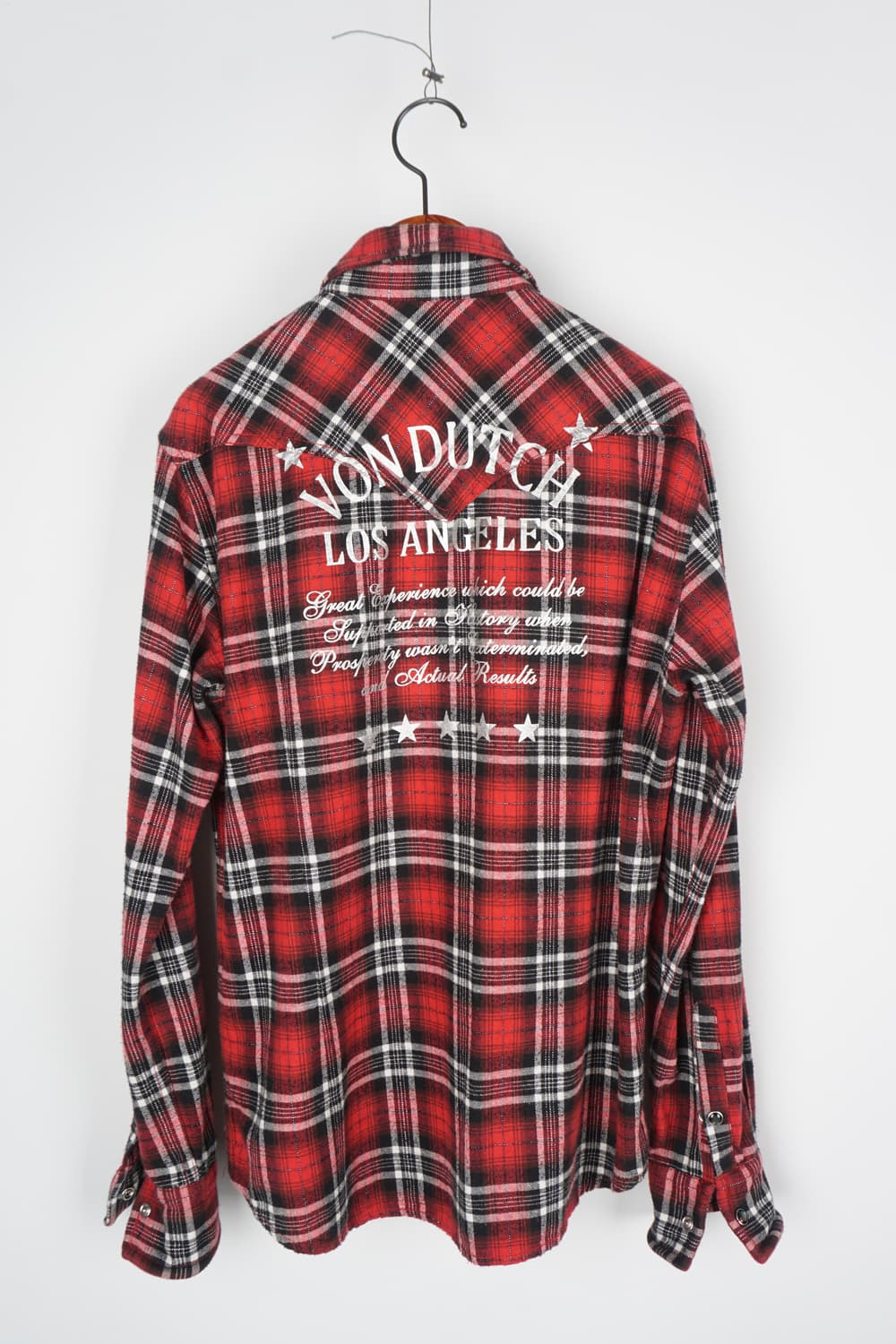  VON DUTCH plaid check western shirt 상품이미지5