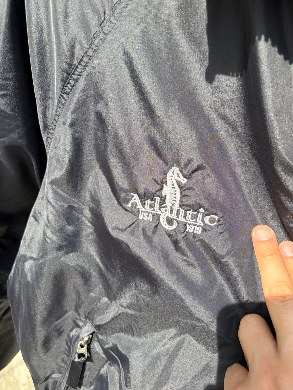 90s 파타고니아 자수 쉘드 신칠라 블랙 자켓 상품이미지5