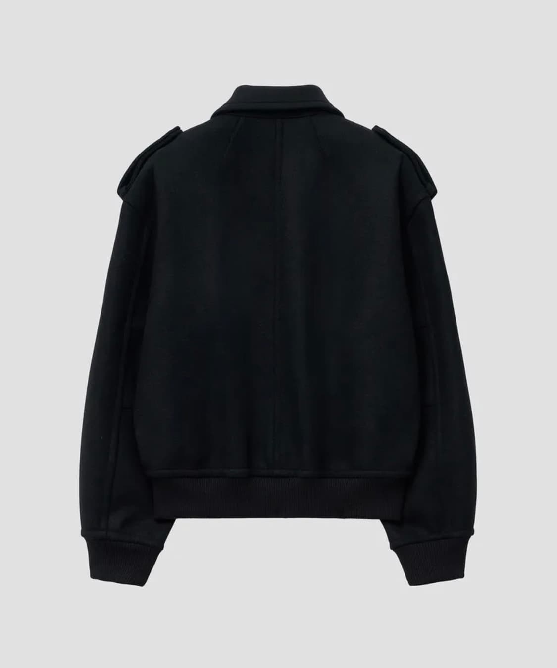 헤비 울 오버사이즈 블루종 (블랙) 상품이미지2