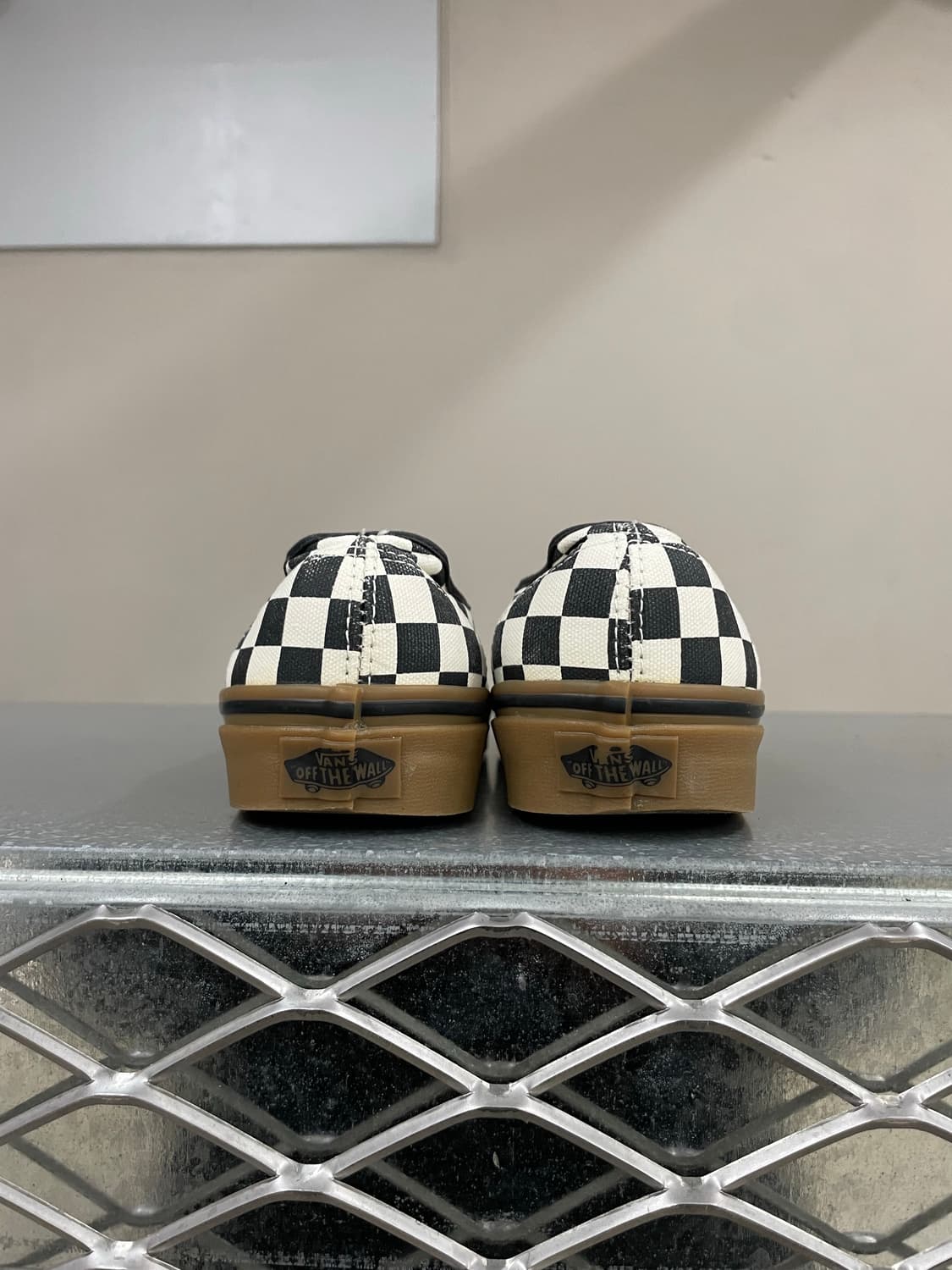 반스 어센틱 체커보드 블랙 화이트 검 230 상품이미지3