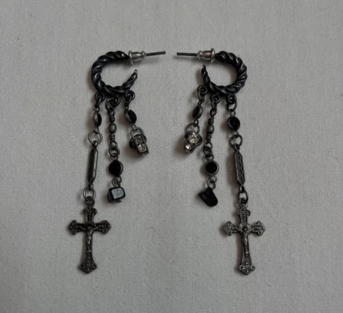 Fuga Archive Cross Layered Piercing 상품이미지2