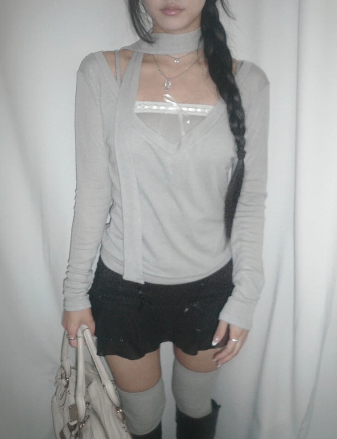 First love set 퍼스트 러브셋 애쉬블루 상품이미지1