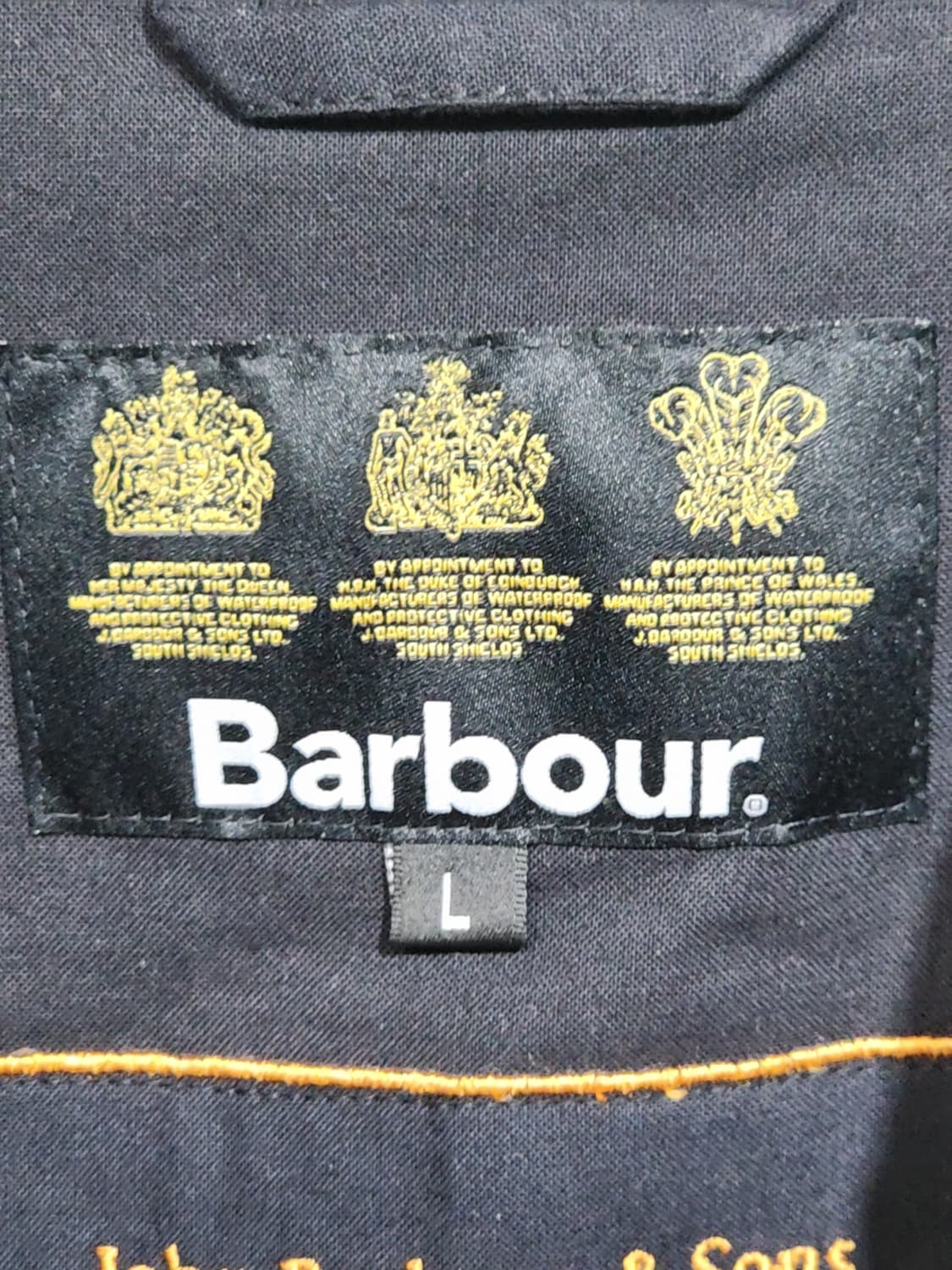 (L) 바버 비데일 왁스자켓 카모패턴 왁싱점퍼 코듀로이 카라넥  상품이미지3