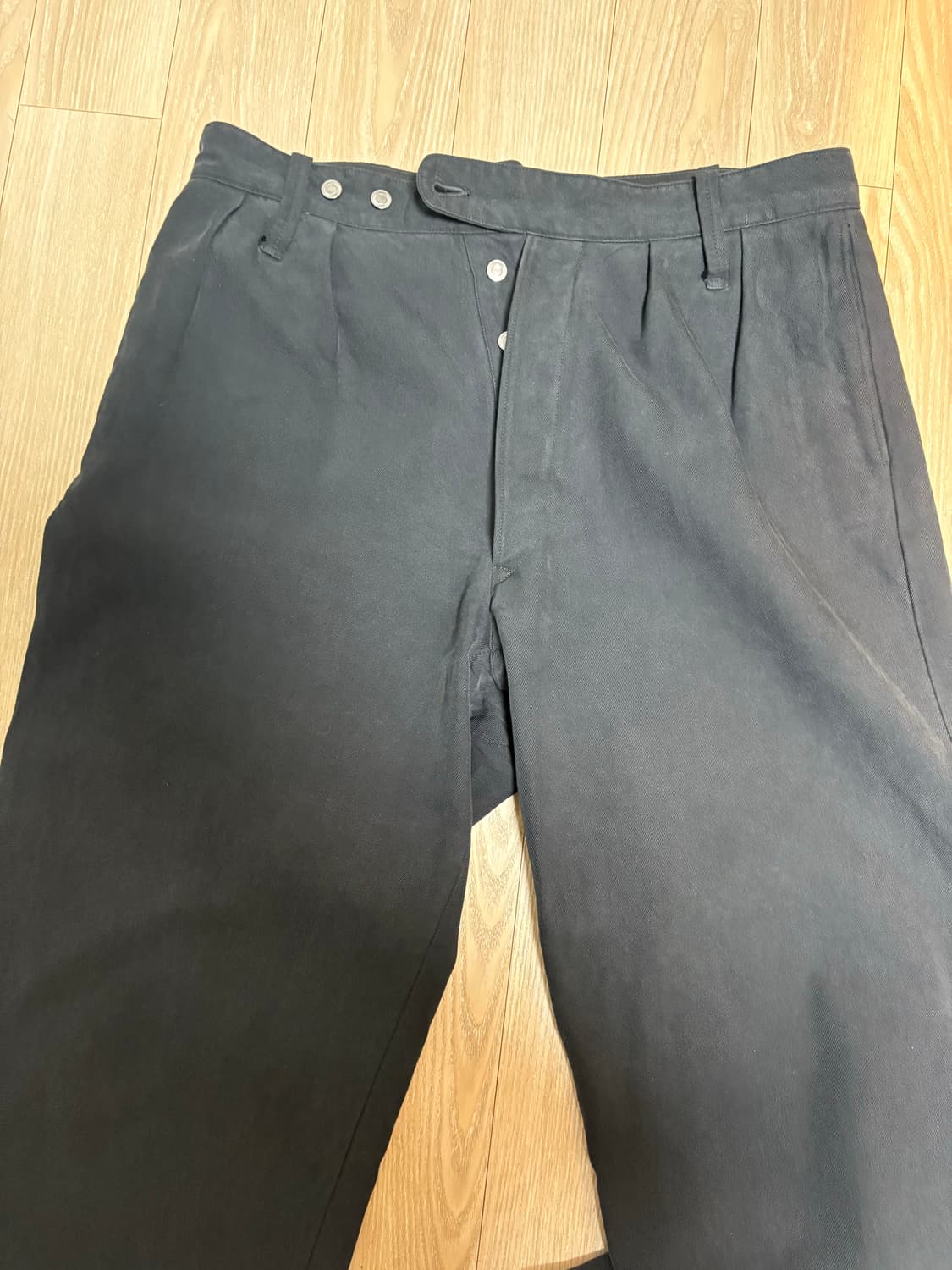 a.presse 아프레쎄 WW2 실크코튼브리티쉬 아미트라우저 블랙 상품이미지2