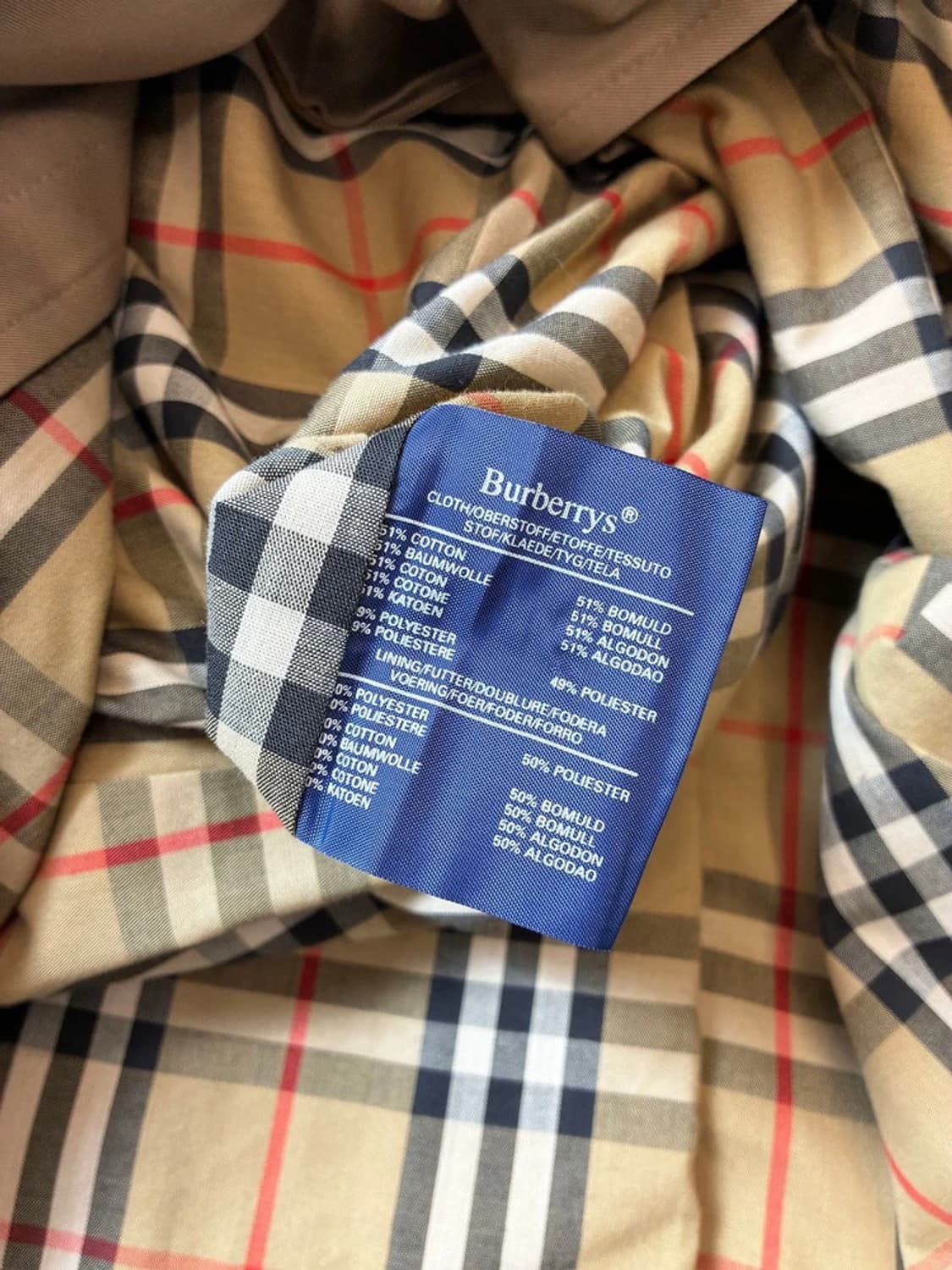 버버리 90's 견장 밀리터리 벨티드 트렌치 코트 PN7517 상품이미지9