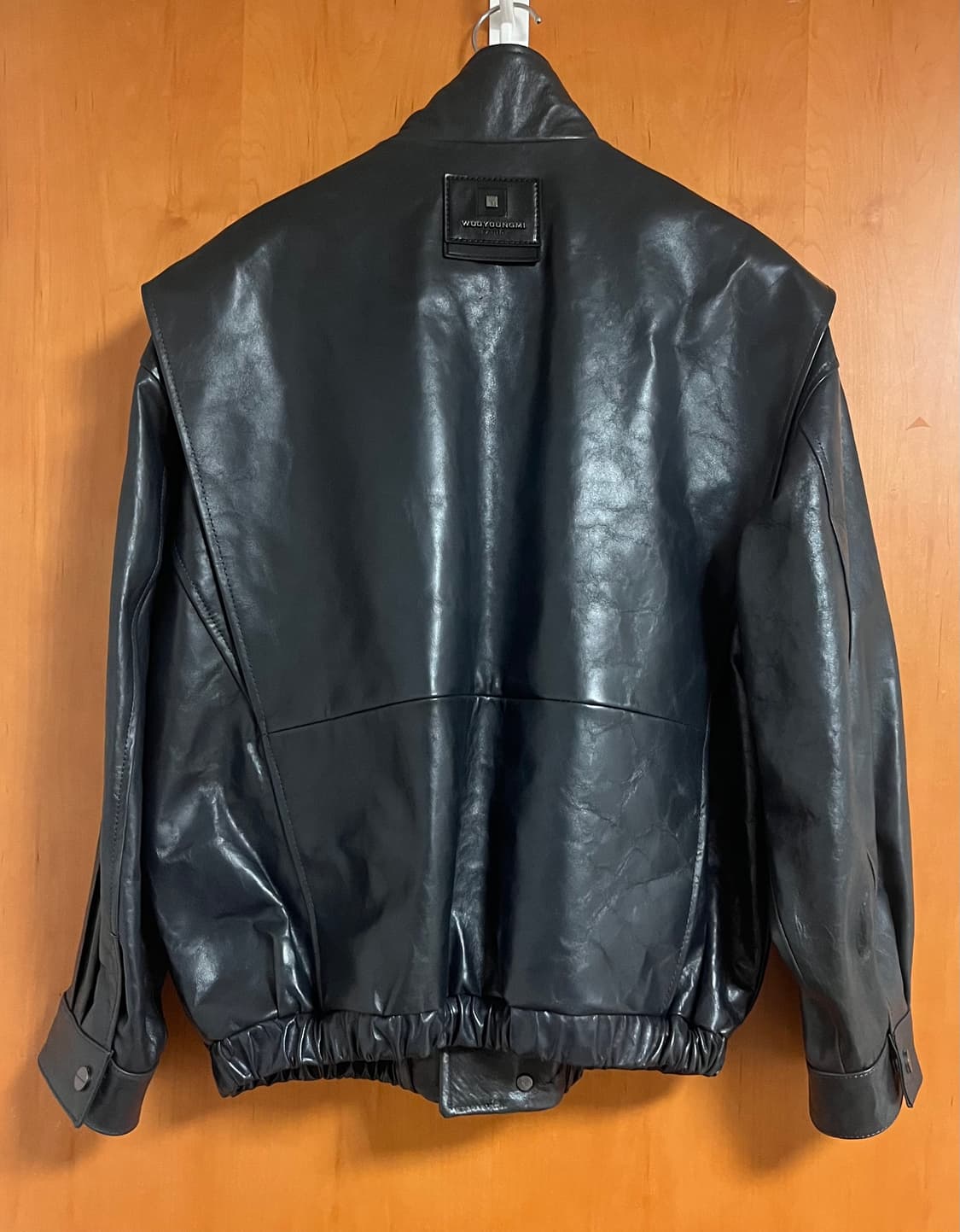 24SS Wooyoungmi 우영미 블랙 가죽 자켓 상품이미지3