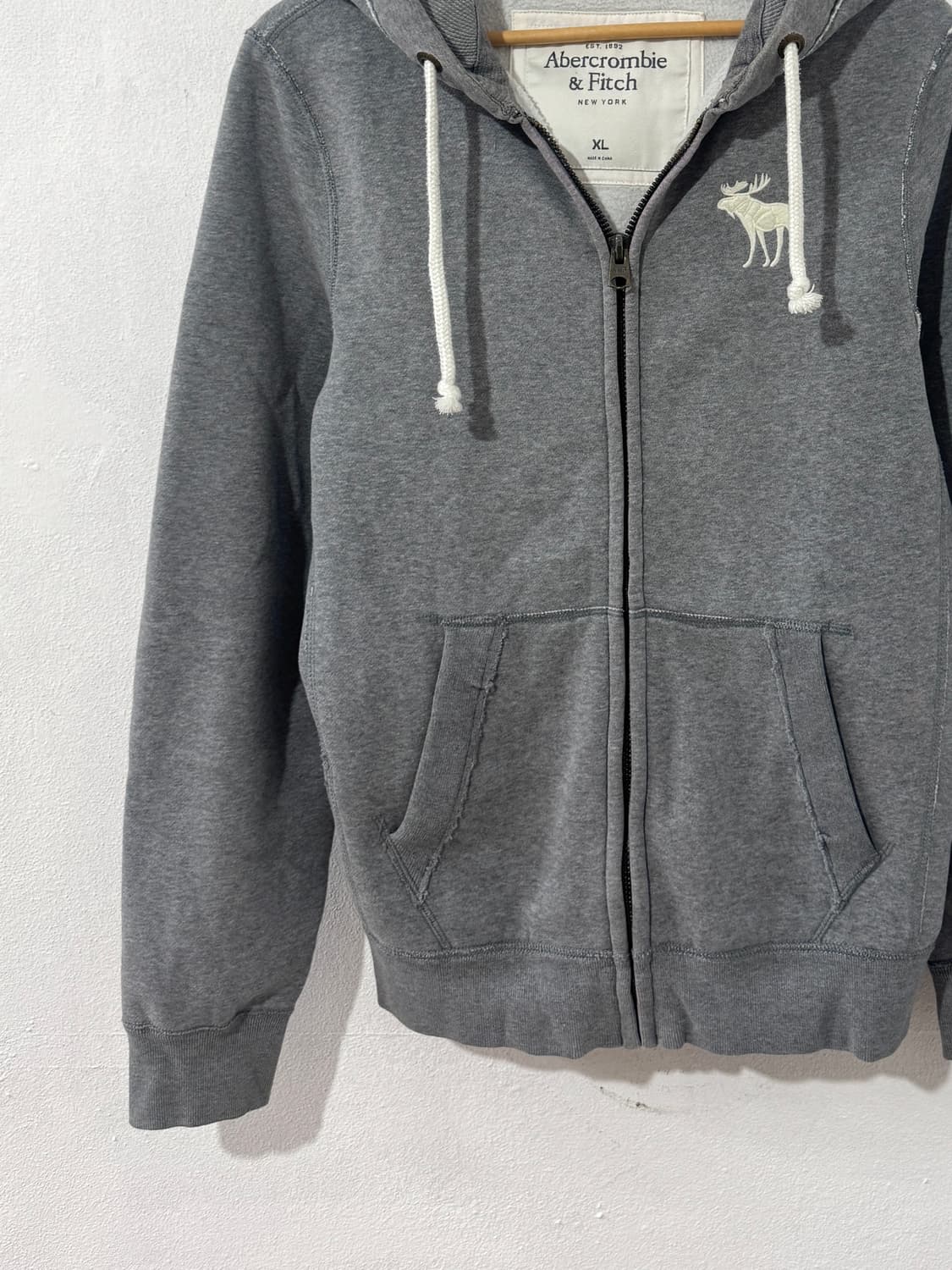 아베크롬비 순록 후드집업 그레이 상품이미지4