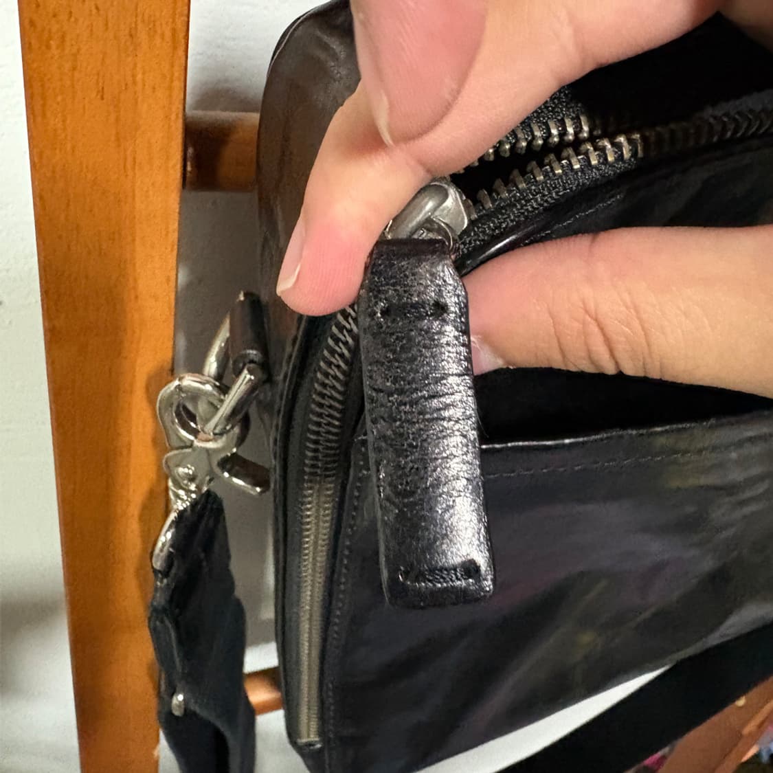 Mascolanza Black Leather Brief Bag 상품이미지9