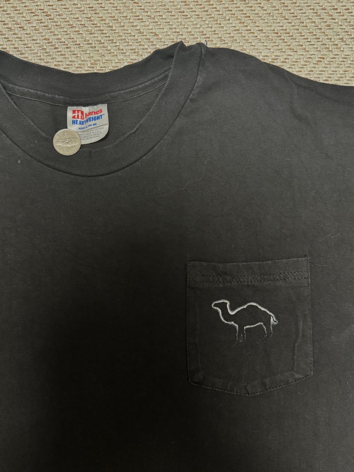 (XL) 9Os 카멜 프로모 이클립스 포켓 티셔츠 상품이미지3