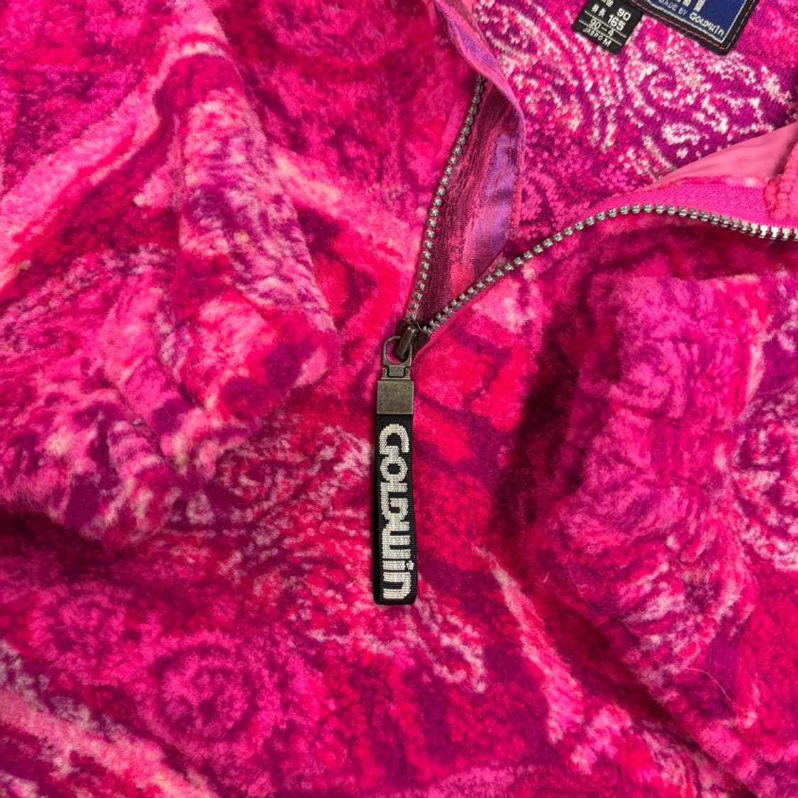 [정품/M] 90s 빈티지 골드윈 핑크 플리스 하프집업 상품이미지3