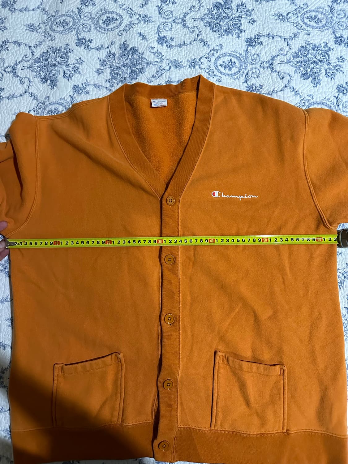 챔피언 오렌지 가디건 xl 상품이미지5