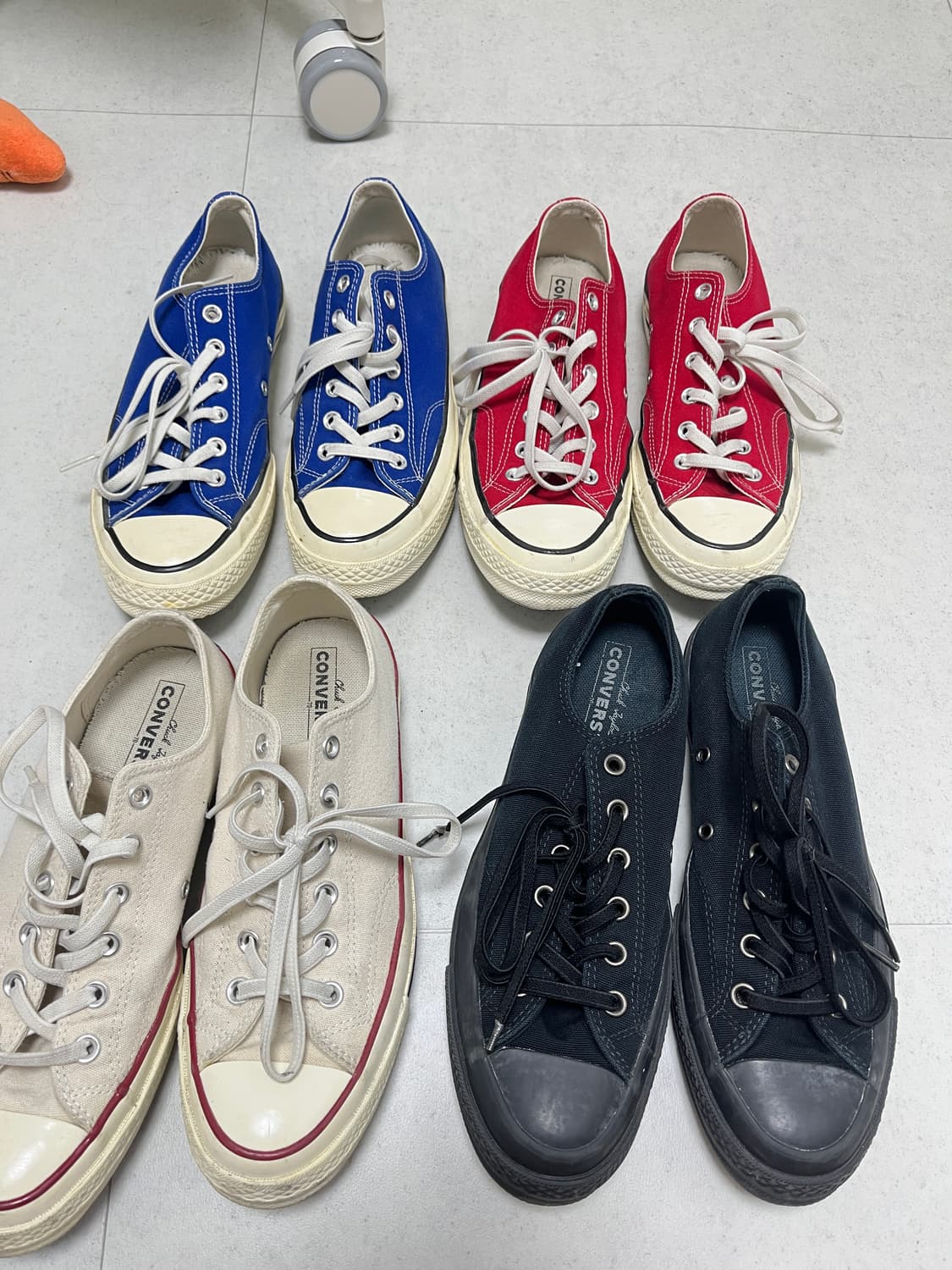 컨버스1970/로우/4켤레 일괄판매/260 상품이미지1